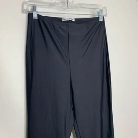 Reformation Skye Black Shiny Coated Legging Womens Medium